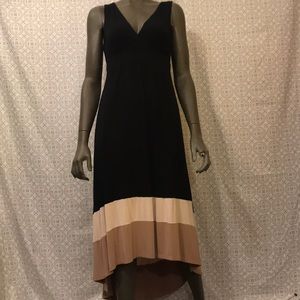 Soma high-low colorblock maxi dress with pockets!